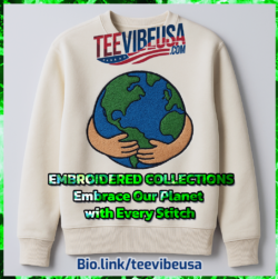 “Embroidered Shirt Collection: Embrace Our Planet with Every Stitch”