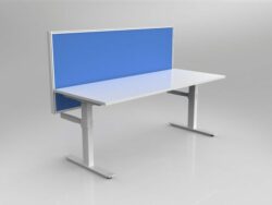 OL Agile Desking Layout with Worktop of 1800mm x 800mm and 50mm Central Divider Screen