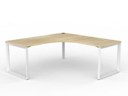 OL Anvil 90° Workstation Corner Desk – Oak Top