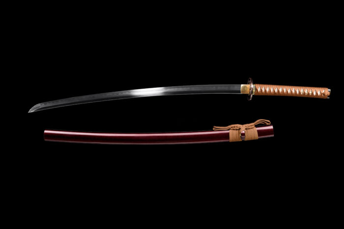 New Arrival Japanese Samurai Sword with Red Blade and Blood Red Scabbard