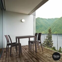 FL 5 Piece Outdoor Dining Table Setting with Florida Chair