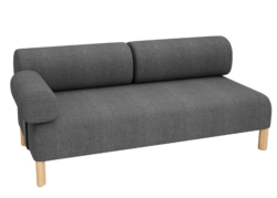 DD Cailloux 2 Seater Fabric Breakout Sofa with Armrest