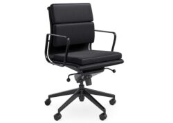 DD Milano Mid Back Chair – All Black