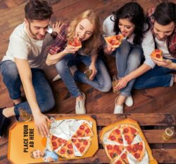 PIZZA BOX advertising