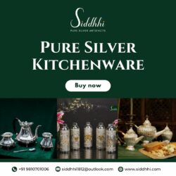 SIDDHHI’s Pure Silver Kitchenware for Elegance & Purity
