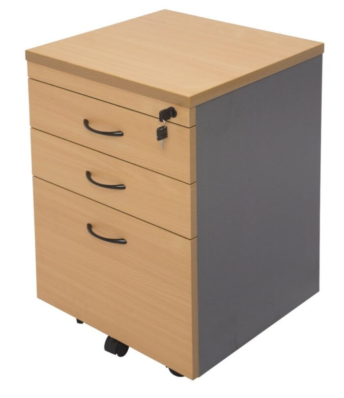 RL 2 Drawer + 1 File Drawer Mobile Pedestal