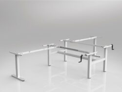 OL Agile Winder 90° Shared Workstation Frame to Suit 2 Worktops