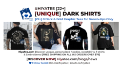 [22+] 8 Dark & Bold Graphic Tees for Grown-Ups Only