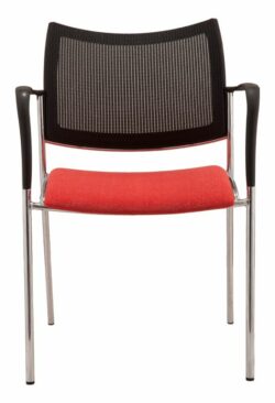 GP Element Upholstered Fabric Seat with Arms & Mesh Back