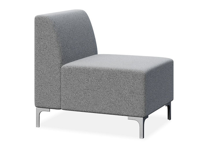 DD Konnect Fabric Upholstered Middle Sofa