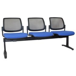 ST Maxi Mesh Back Fabric Upholstered Seat Beam Seating