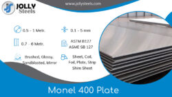 Buy Monel 400 Plate & Sheet | Jolly Steels