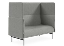 DD Noor High Back Fabric Upholstered 2 Seater Lounge