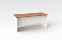GP Rectangular Office Open Desk – Virginia Walnut