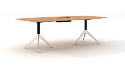 GP Potenza 2 Legs Boardroom Table with Cable Tray