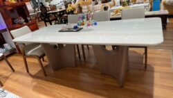 2316-1 MARBLE TOP DINING TABLE