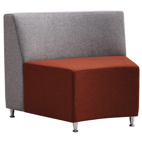 ST Twist Concave Fabric Upholstered Reception Area Lounge