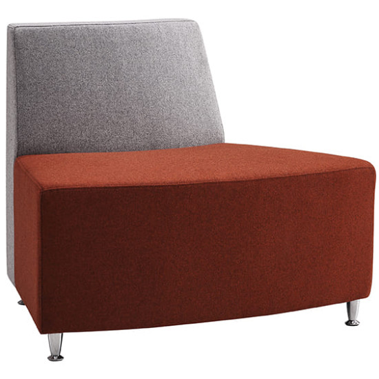 ST Twist Convex Fabric Upholstered Reception Area Lounge