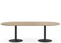 DD Duo Verse Boardroom Table with Black Base