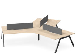 DD Vista Workstation Double Sided For 3 Person With Sonik Screen