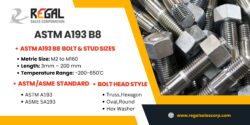 ASTM A193 B8 Bolts available in a variety of Sizes