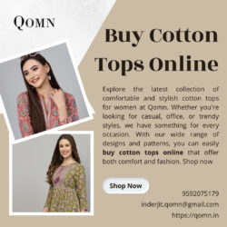 Buy Comfortable Cotton Tops Online for Women in Trendy Styles and Designs