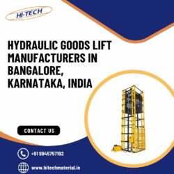 Hydraulic Goods Lift Manufacturers in Bangalore, Karnataka, India