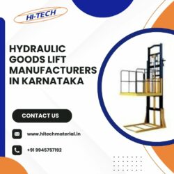 Hydraulic Goods Lift Manufacturers in Bangalore, Karnataka, India