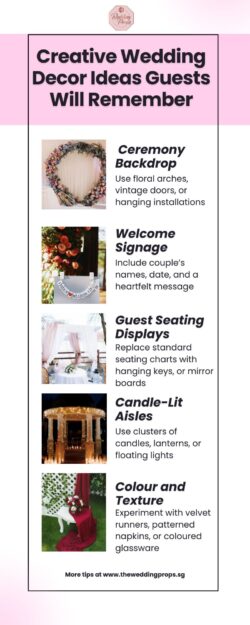 Creative Wedding Decor Ideas Guests Will Remember