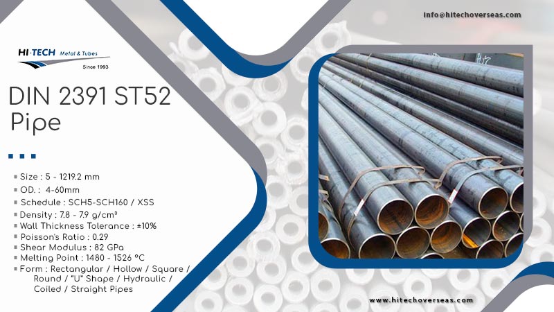 ST52 Seamless Pipe Specification at a Glance