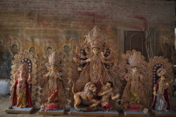 Buy Fiberglass Durga Idol | Bengali Durga Idol Online from Kumartuli Durga Idols
