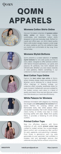 Explore Soft and Stylish Printed Cotton Tops Designed for Modern Women