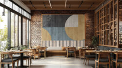 Cafe Atmosphere with Wallpaper