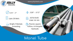 Find ready stock of Monel Tube at Jolly Steels