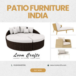 Stylish Patio Furniture India by Loom Crafts