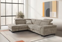 SF-757N FABRIC LOUNGE FEATURING SOFA BED AND STORAGE