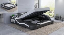 LB8840 KING SIZE LEATHER BED