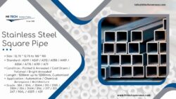 Stainless Steel Square Pipe | Sizes and Weight