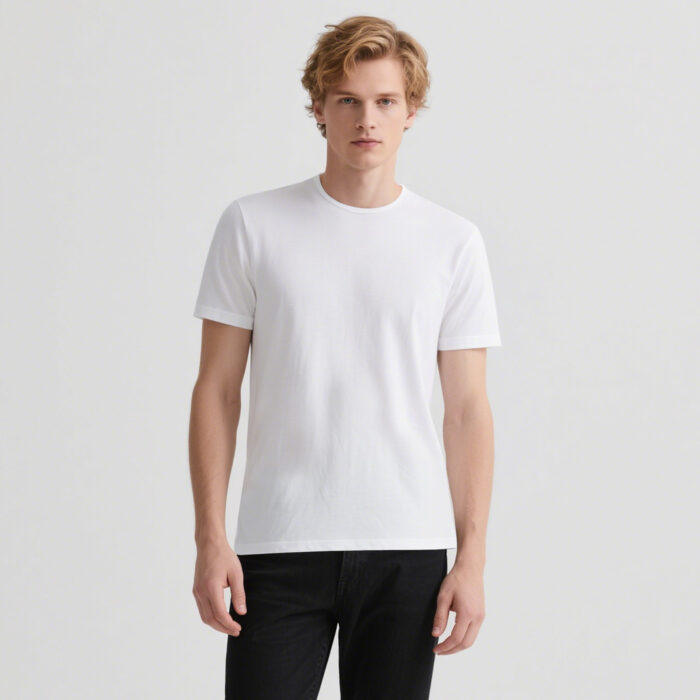 Sublimation Blank T-Shirts Round Collar Short Sleeves Adult White Polyester t Shirts