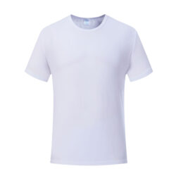 Sublimation Blank T-Shirts Round Collar Short Sleeves Adult White Polyester t Shirts