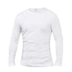 Sublimation Blank T-Shirts Round Collar long Sleeves Adult White Polyester t Shirts