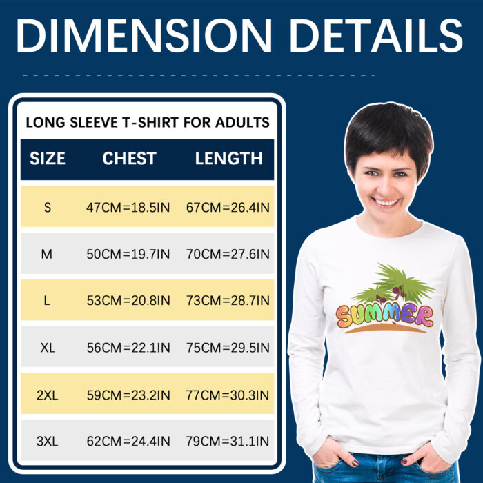 Sublimation Blank T-Shirts Round Collar long Sleeves Adult White Polyester t Shirts