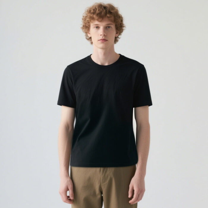 Black t Shirts Available for Men and Women Adult Round Neck Polyester Blank T shirts Short Sleeve