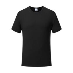 Black t Shirts Available for Men and Women Adult Round Neck Polyester Blank T shirts Short Sleeve