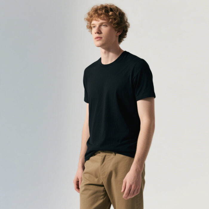 Black t Shirts Available for Men and Women Adult Round Neck Polyester Blank T shirts Short Sleeve