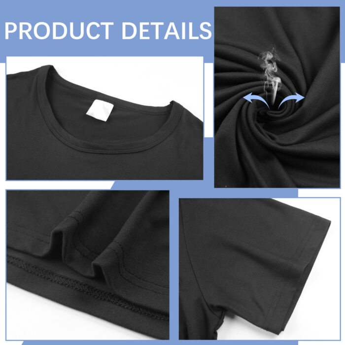 Black t Shirts Available for Men and Women Adult Round Neck Polyester Blank T shirts Short Sleeve