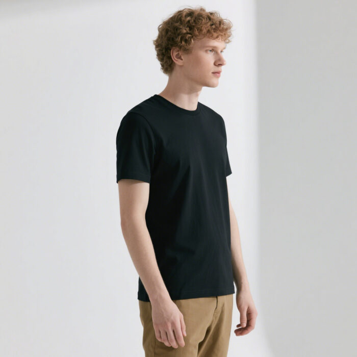 Black t Shirts Available for Men and Women Adult Round Neck Polyester Blank T shirts Short Sleeve