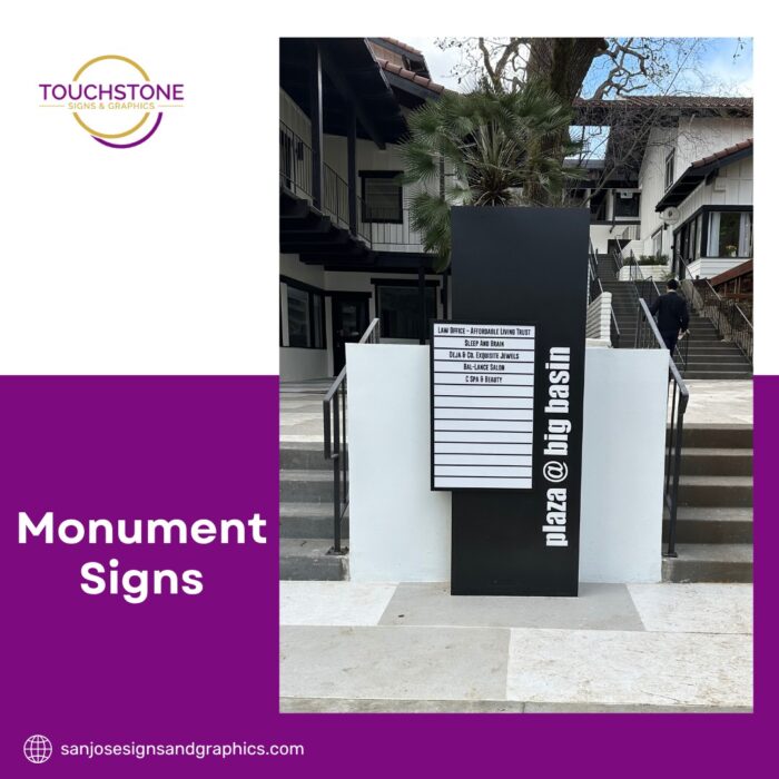 Durable & Elegant Monument Signs in San Jose by Touchstone Signs & Graphics