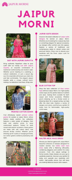 Buy High-Quality Blue Cotton Tops for Casual and Formal Wear Online