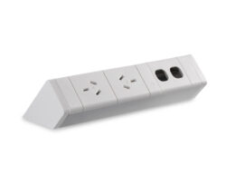 Athena Above Desk Power Rail – 2 GPO & 2 Data